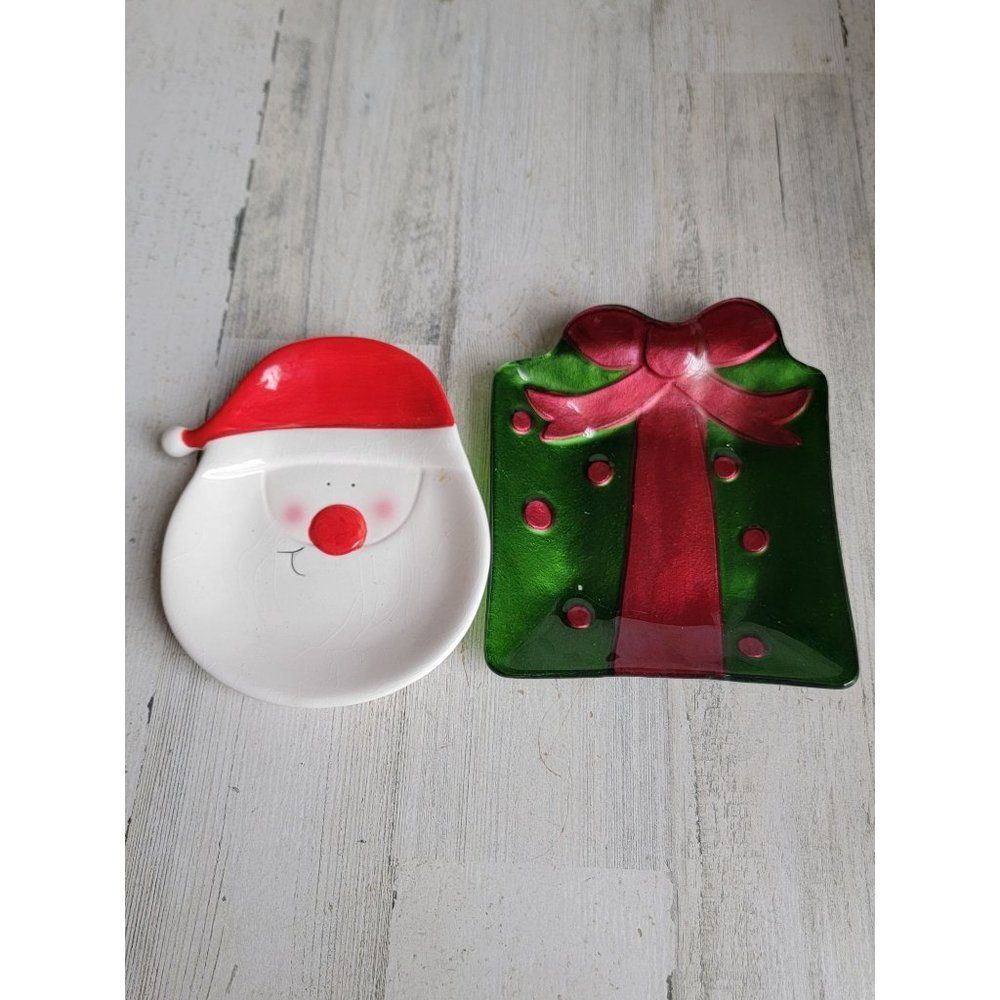 Santa Claus‎ face gift box trinket play set home Xmas Decor